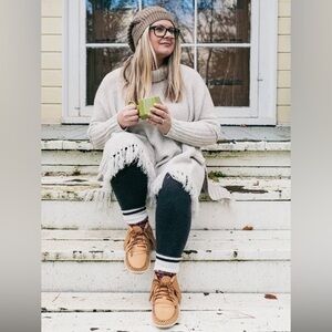 EARTHING native suede BOHO boots w cowitchan southwestern cabin cottage vibe